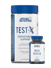 Applied Nutrition Test X 120 Caps - FREE Milk Thistle 90 Tablets