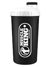 Muscle King Nutrition Screw Cap Shaker 700ml - Black with White Print