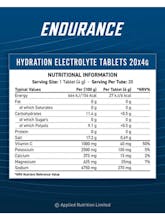 Applied Nutrition Endurance Hydration Electrolyte Tablets 6 x 20 tabs 4000mg